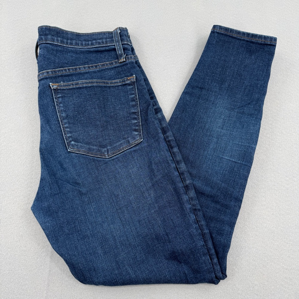 J.Crew 9" High-Rise Toothpick Jeans Dark Wash Skinny Denim H1879 Size 29